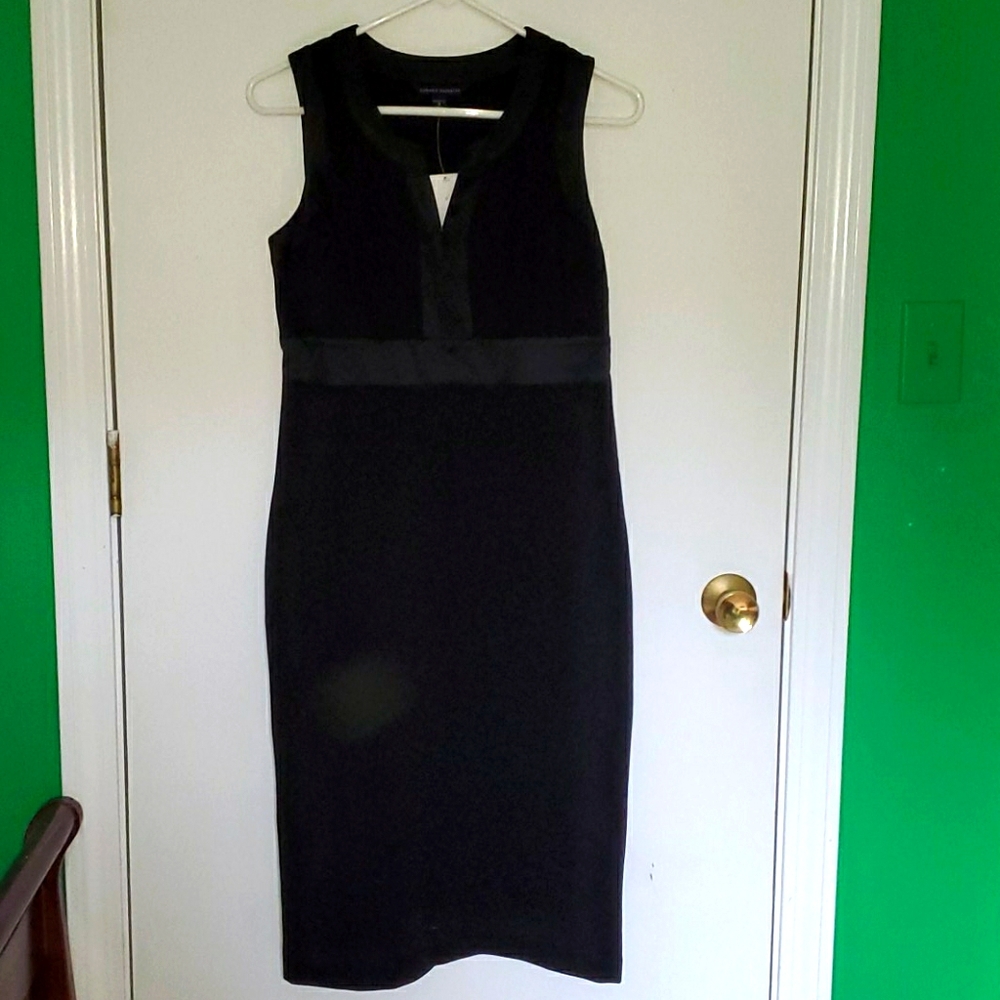 New Banana Republic women's 8 black mid dress